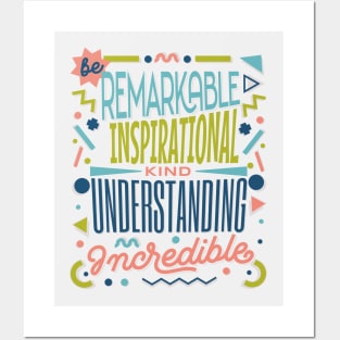 Be Kind - remarKable inspiratIonal understaNding increDible Posters and Art